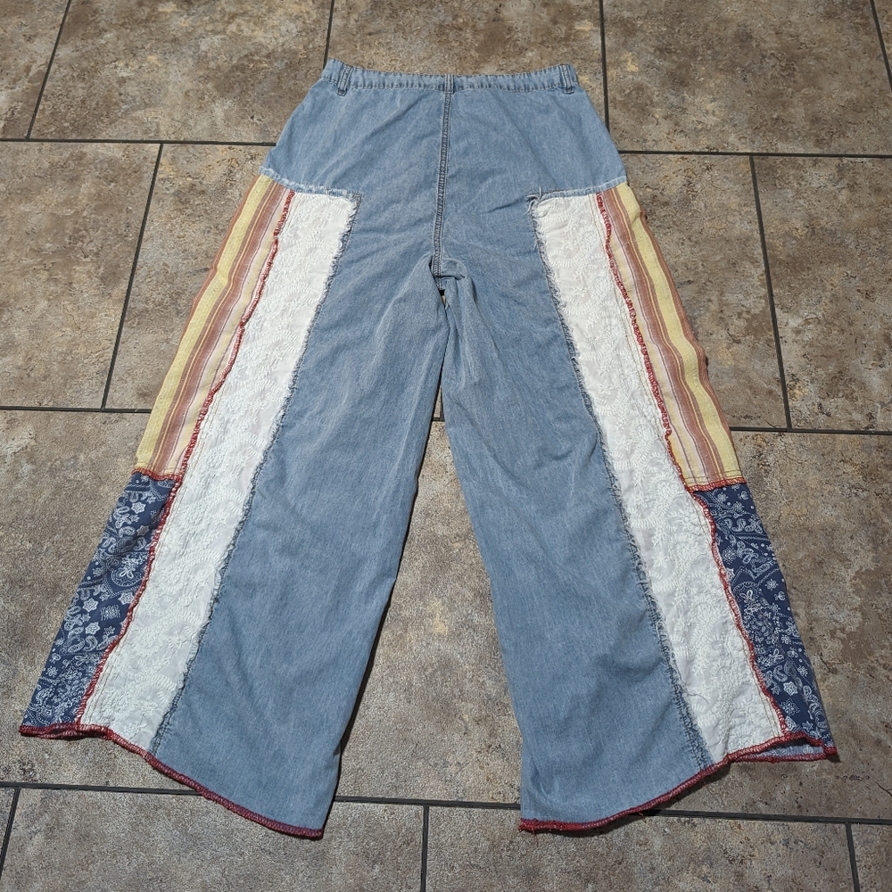 POL Wide Leg Patchwork Pants - image 2